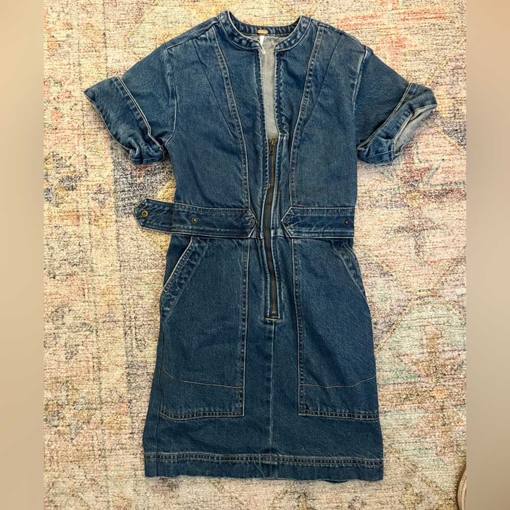 Never worn before free people denim dress